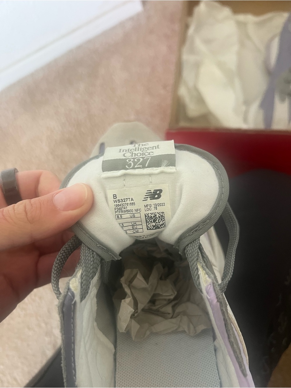 New Balance Women's Lavender, Purple & Gray Retro Runner Sneakers - Picture 6 of 6